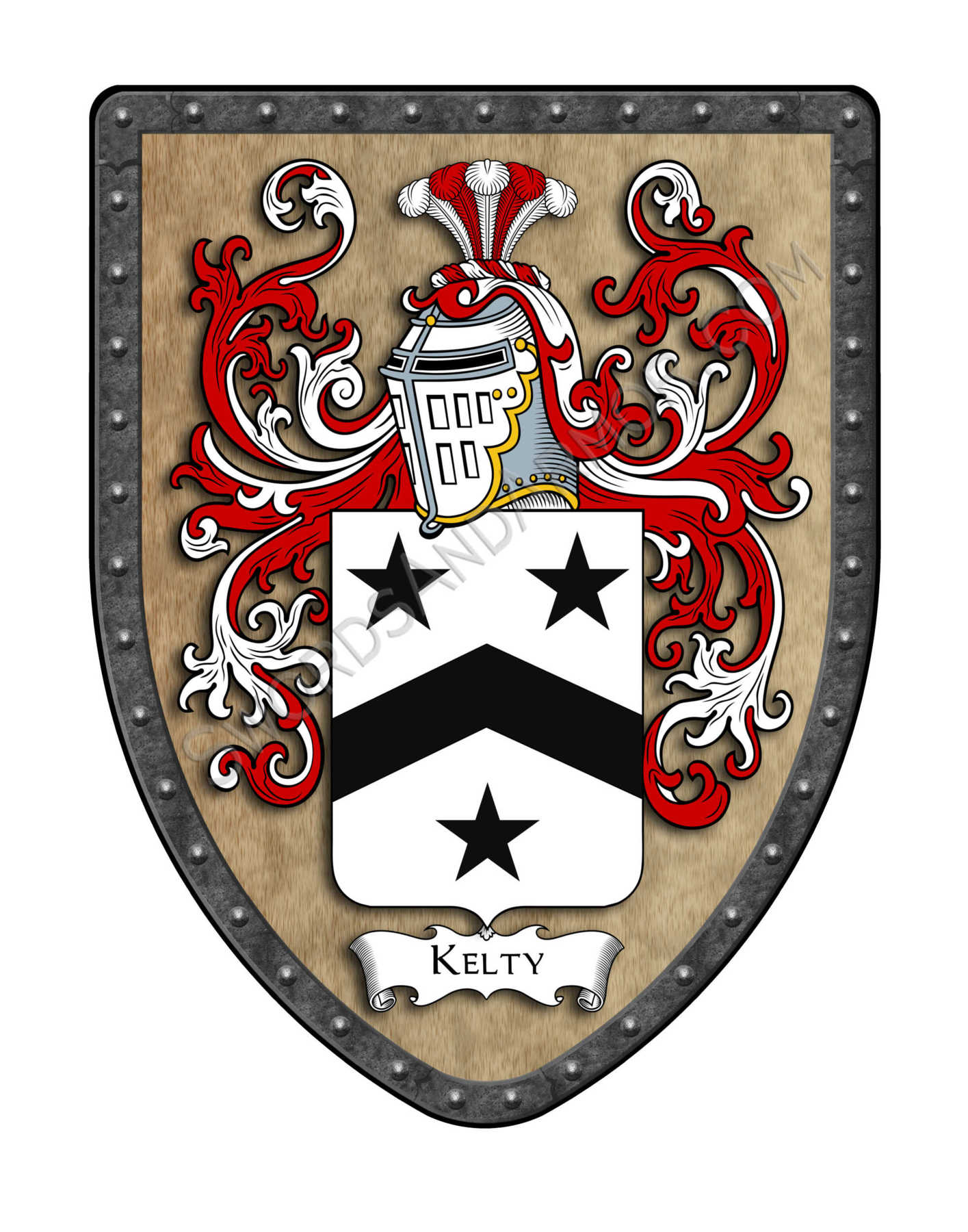 Custom Coat Of Arms Display Shields