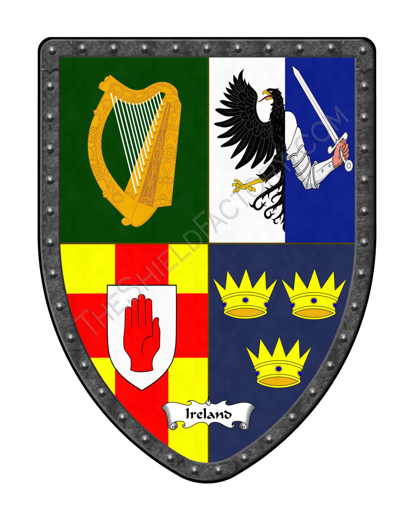 Countries of Eurepe Royal Coat of Arms Shields